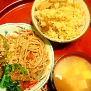 茄子とピーマンの味噌炒め